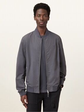 All Saints Men’s Bahar Bomber Sweater (Grey)